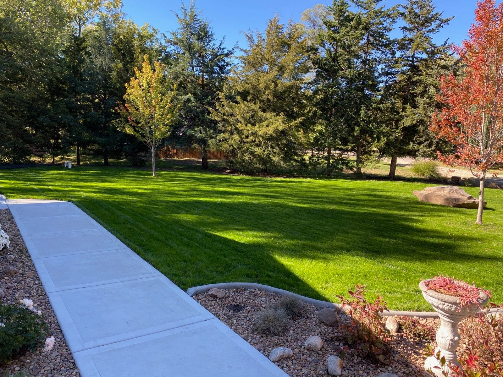 Well-maintained Kansas lawn